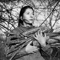 Marina Abramovic with Firewood