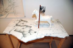 Gudny Gudmundsdottir Pferd mit Stock 